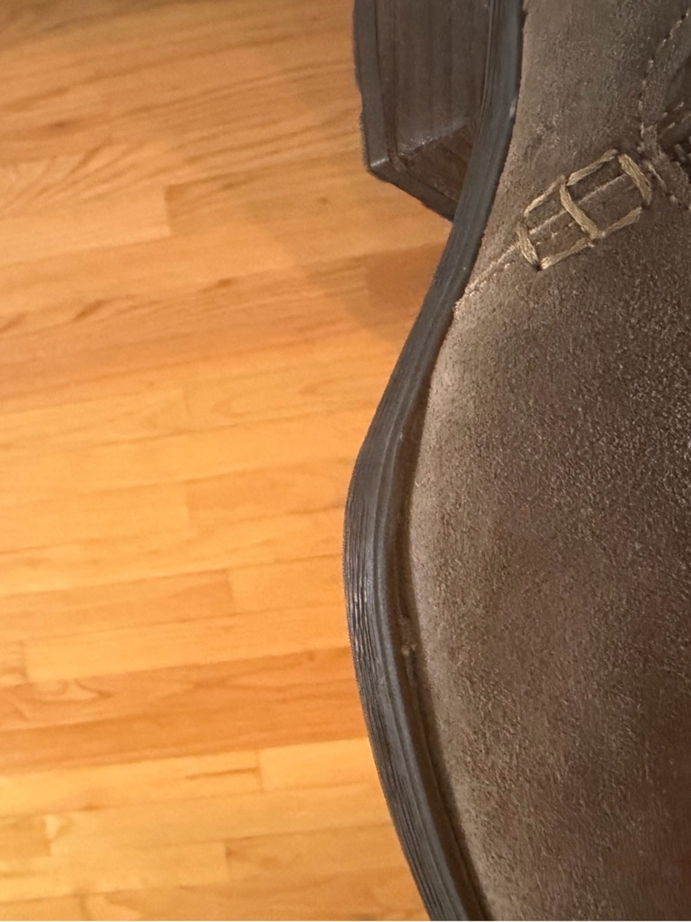 Born Taupe Suede Ankle Booties with Side Zip - Picture 8 of 8